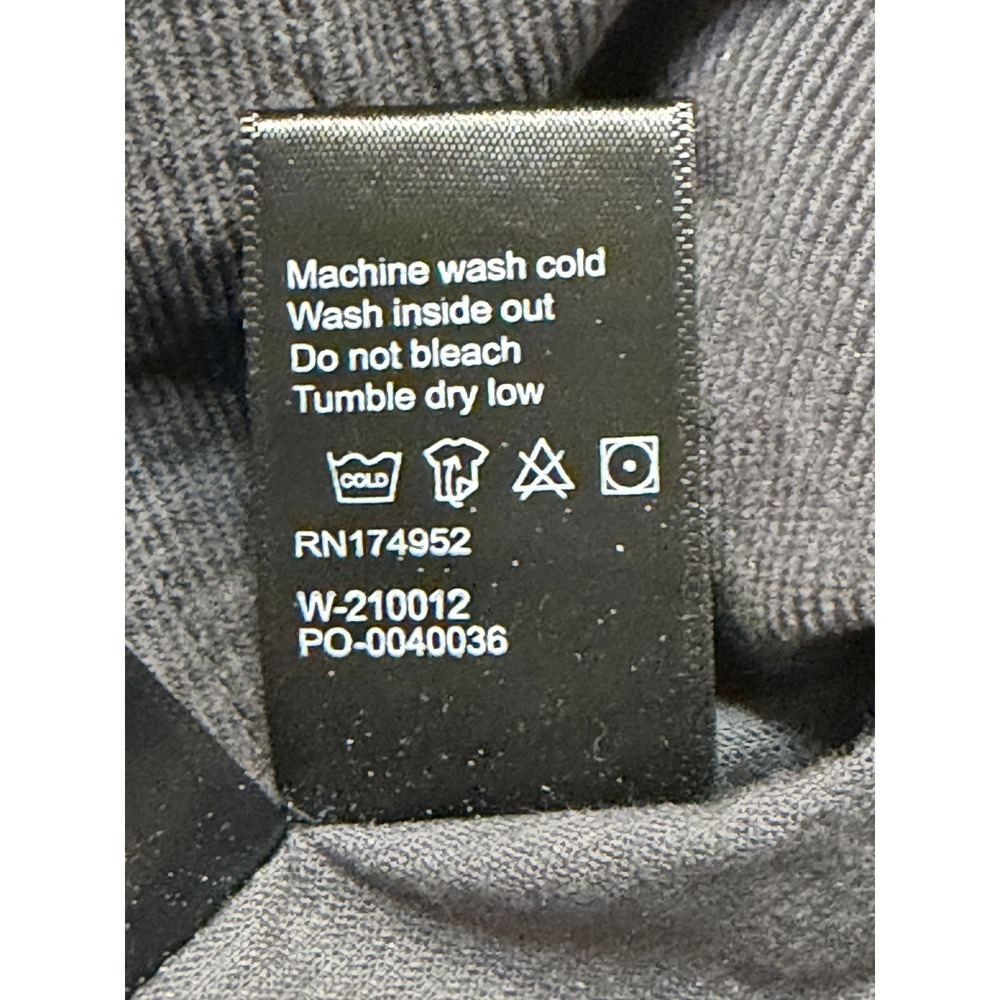 Wellen Slim Fit Corduroy Button Down Shirt Charcoal Grey Organic Cotton Sz L - Picture 9 of 10